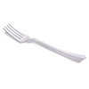 Smarty Had A Party Shiny Metallic Groove Silver Plastic Forks (600 Forks), 600PK 7955SGR-CASE